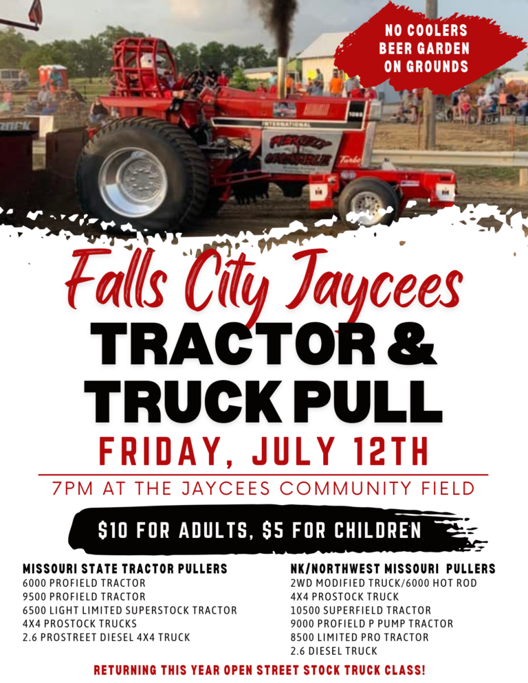 Falls City Jaycees Tractor Pull Falls City Chamber Main Street